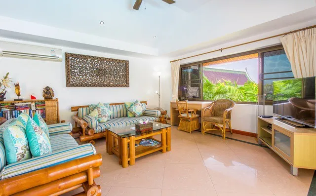 Comfortable lounge area inside